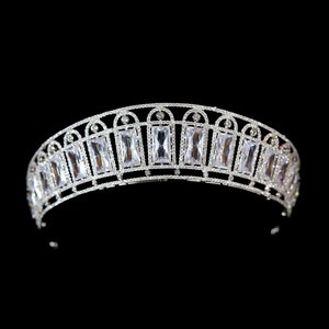 The Russian Aquamarine Kokoshnik Tiara - Empress Alexandra - Royal Replica Jewel - Royal Bridal Tiara Wedding Headpiece