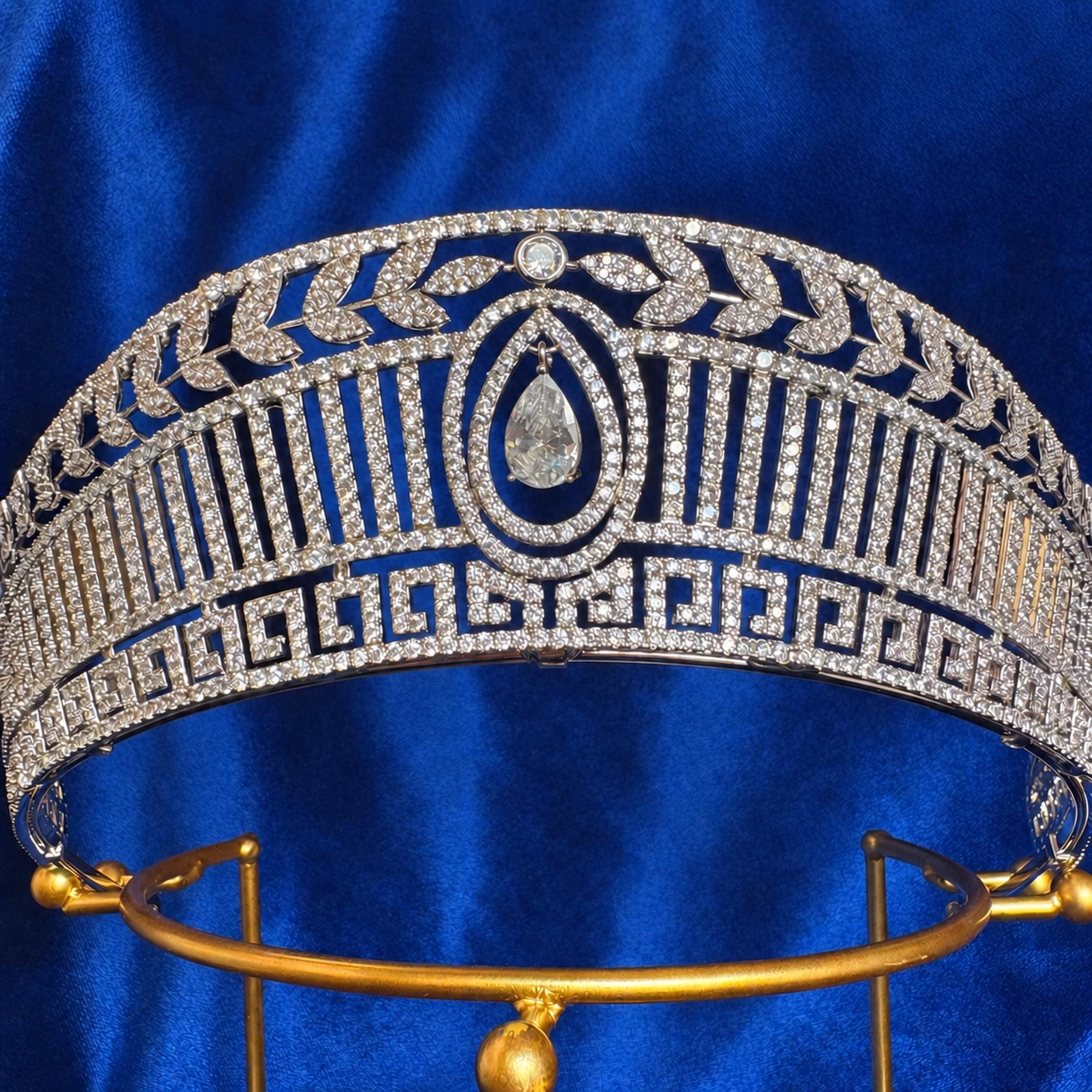 Queen Letizia's the Prussian Tiara Worn by Princess Viktoria Luise