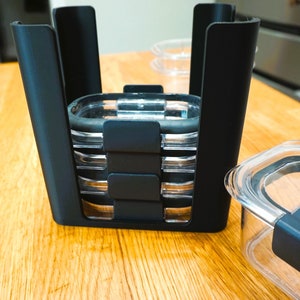 1.3 Cup Rubbermaid Brilliance Lid Holder, Holds 8 Lids