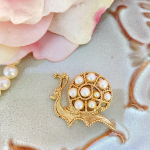 Victorian Inspired 1928 Jewelry Company Vintage Snail Brooch