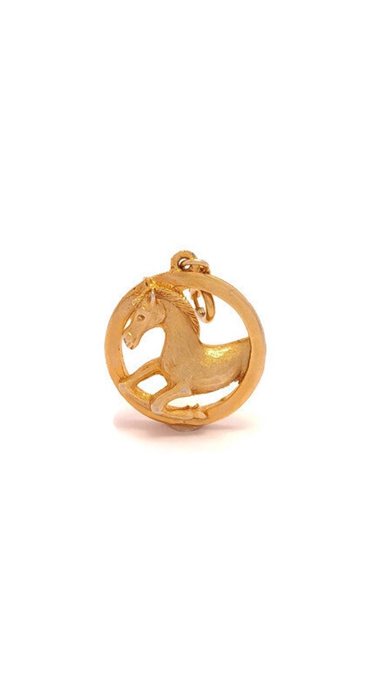 Exceptional Vintage Horse Rider Charm Pendant, Equ