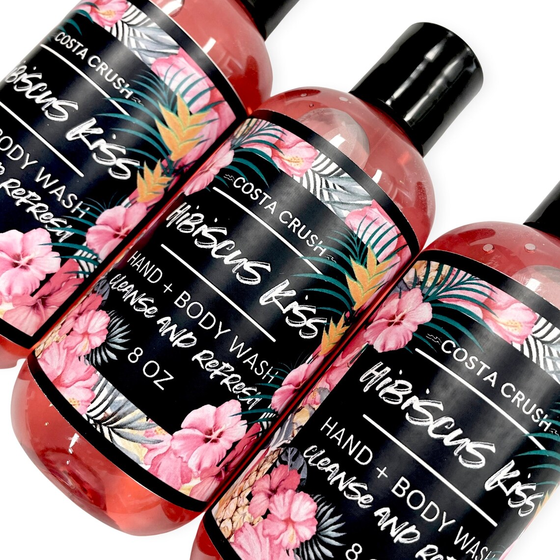 Floral Shower Gel Tropical Body Wash Hand Soap Bubble Bath Etsy