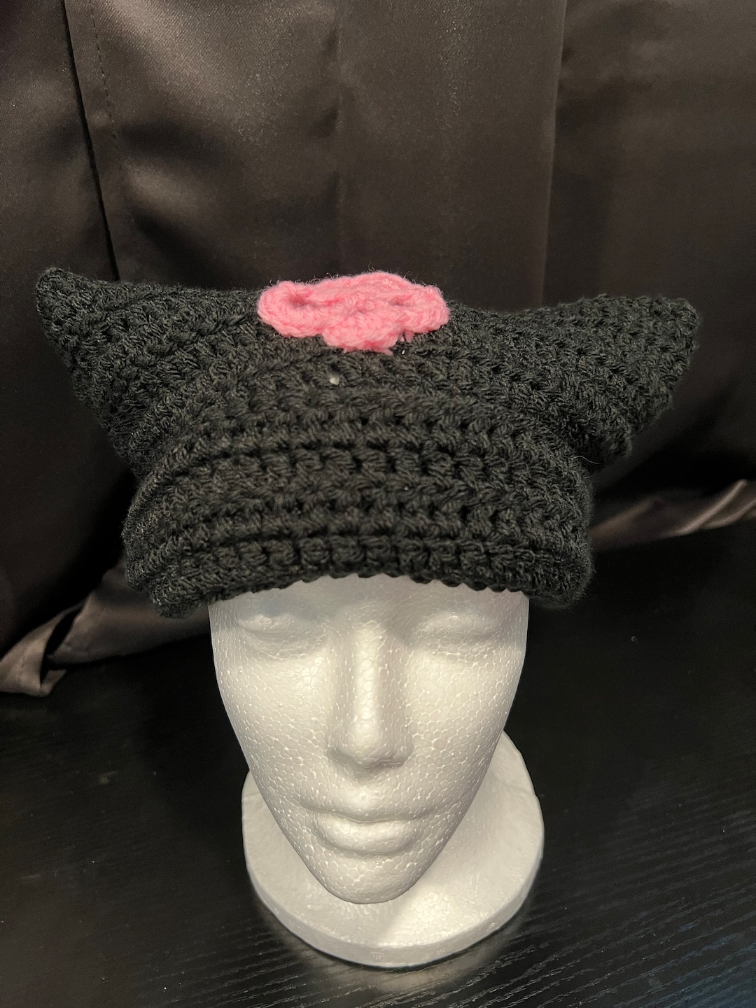 Crochet Sanrio Kuromi Cat Hat Etsy