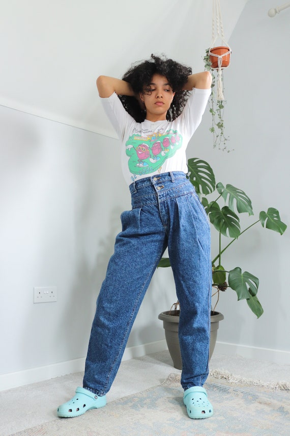 Vintage High Waisted Jeans Balloon Leg 