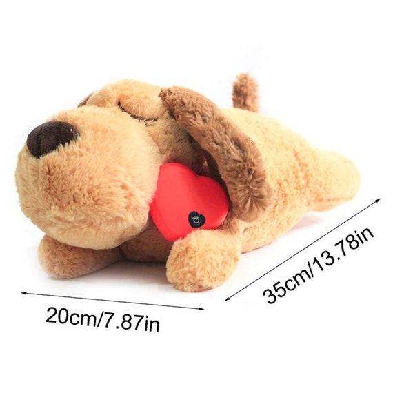 ALL FOR PAWS Dog Anxiety Relief Plush Toy,Dog Sleep Aid Warm Comfort  Toys,Dog Pillow for Puppy Crate,Dog Stuffed Animals,Dog Toys for Small Dogs