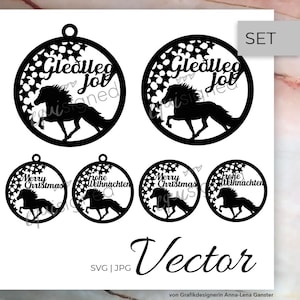 File plotter | Ciondolo islandese Tölter di Natale | .jpg .svg | Scaricamento vettoriale