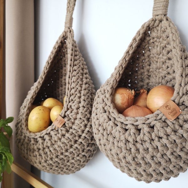 Hanging Storage Basket, Vegetables Storage, Kitchen Storage Basket, Bathroom Storage Basket, Wall Plant Hanger, Housewarming Gift