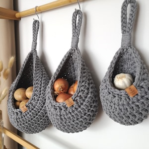Hanging Storage Basket, Kitchen Storage Basket, Bathroom Storage Basket, Vegetables Storage, Wall Plant Hanger, Housewarming Gift