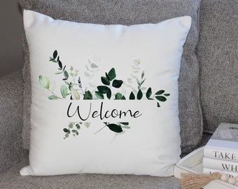 Personalized Pillow Cover| Custom Pillow Cover | Welcome Pillow Cover | Holiday Gift Item | Decorative Pillow Cover | Housewarming Gift