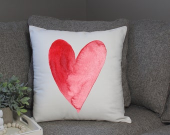 Heart Pillow Cover | Valentines Pillow Cover | Valentines Decor| Be Mine | Decorative Pillow Cover