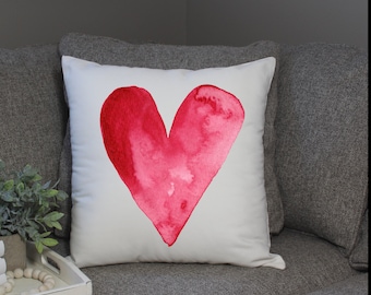 Heart Pillow Cover | Valentines Pillow Cover | Valentines Decor| Be Mine | Decorative Pillow Cover