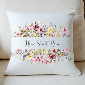 Personalized Spring Pillow Cover | Spring Pillow Cover | Spring Decor| Decorative Pillow Cover | Floral Pillow Cover | Porch Pillow