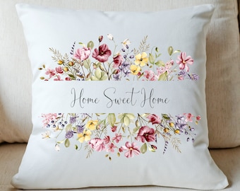Personalized Spring Pillow Cover | Spring Pillow Cover | Spring Decor| Decorative Pillow Cover | Floral Pillow Cover | Porch Pillow