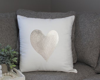 Heart Pillow Cover | Valentines Pillow Cover | Valentines Decor| Be Mine | Decorative Pillow Cover