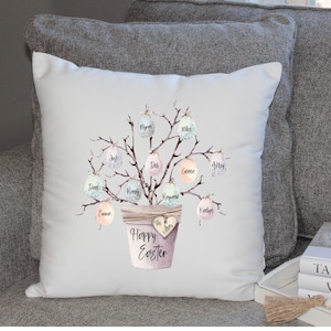 Personalized Egg Tree Pillow Cover | Easter Pillow Cover | Easter Decor| Personalized Easter Pillow | Decorative Pillow Cover