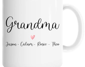 Grandma Coffee Mug | Personalized Mugs | Gifts for Grandma | Mothers Day Gift for Grandma