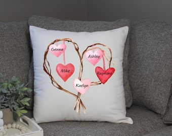 Valentines Pillow  |  Valentines Decor | Holiday Gift | Decorative Pillow Cover | Valentine Gift | Personalized Pillow Cover | Custom Pillow