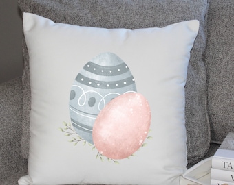 Egg Pillow Cover | Watercolor Egg Pillow Cover | Easter Decor | Decorative Pillow Cover