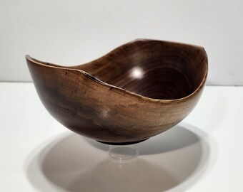 live edge bowl | walnut art | home decor | conversation piece | handmade art | wood turning | unique art | unique gifts | woodworking.