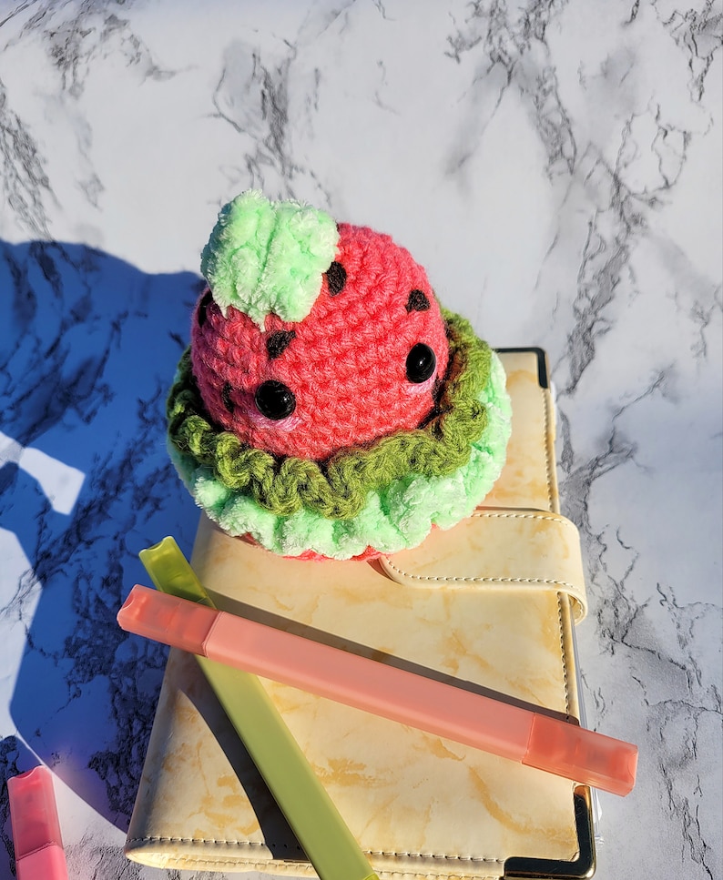 The Watermelon Jelly A Summer Edition Crocheted Jellyfish Plush Toy