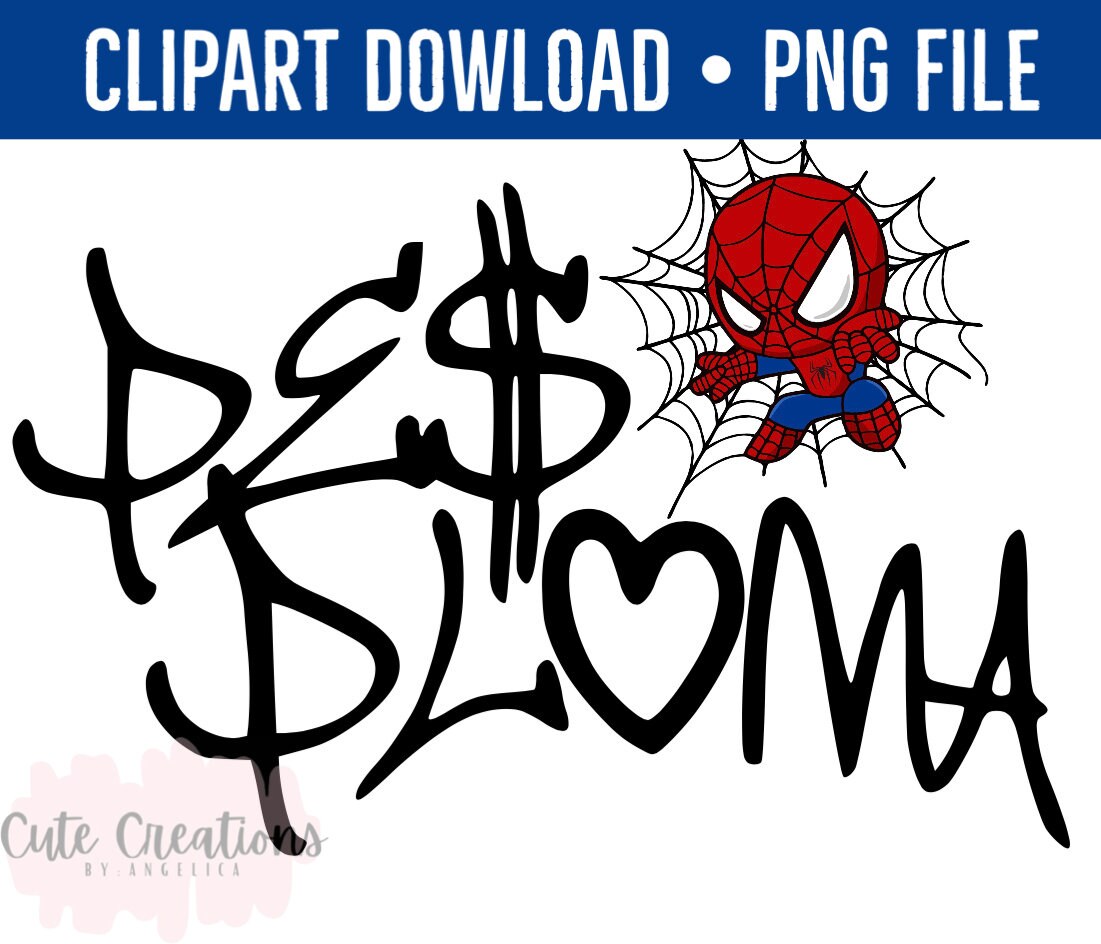 Peso Pluma Spidey Clip Art, Peso Pluma Fan Art, Peso Pluma and Baby