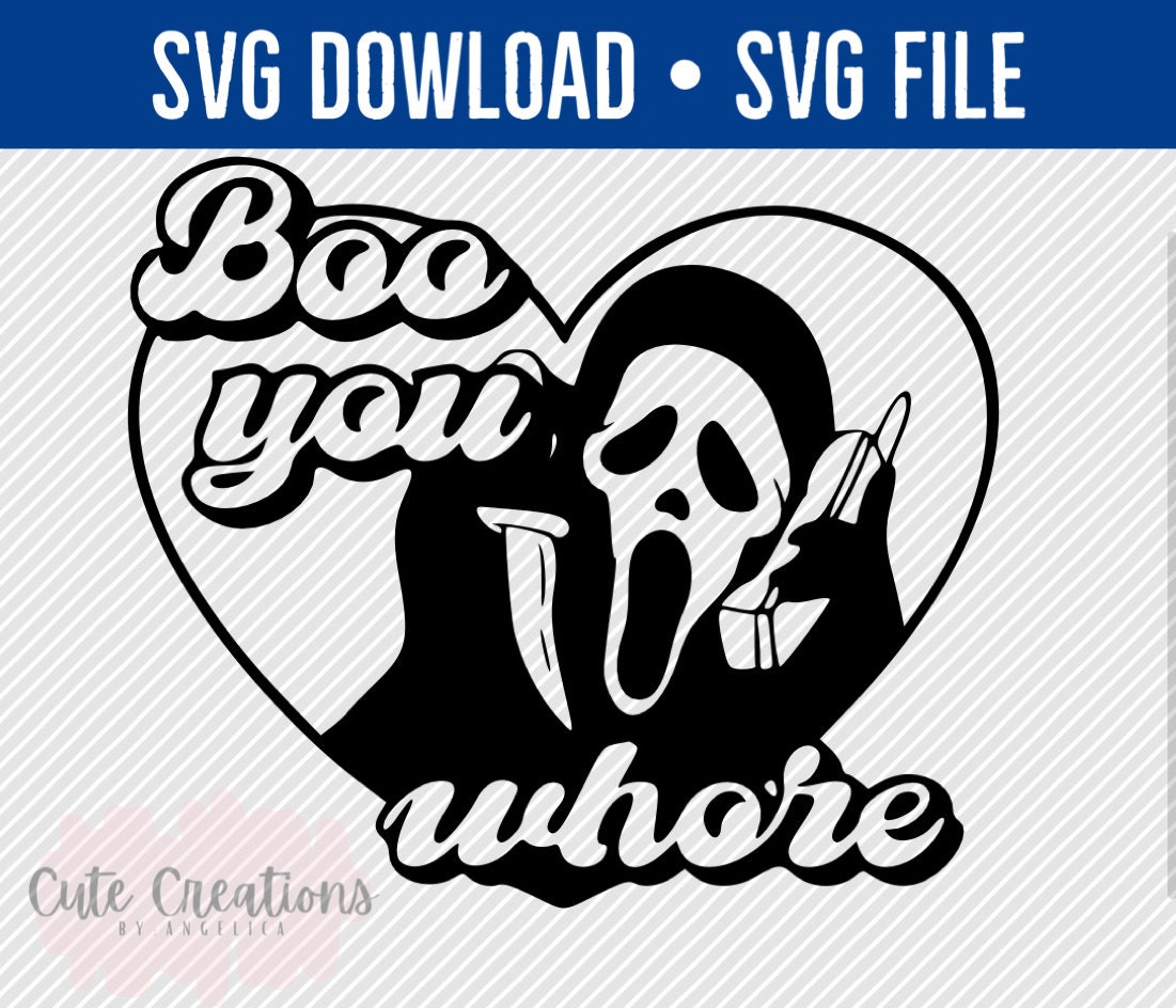 Ghost Face Funny SVG, Scream SVG Cricut, Halloween SVG File - Etsy