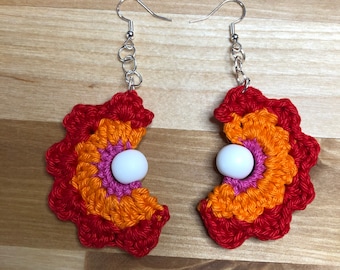 Lesbian Pride Flag, Lesbian Pride Jewelry, Lesbian Earrings, LGBTQIA Pride Earrings, Pride Earrings, Dangle Earrings