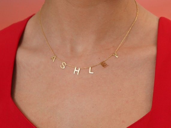 Dainty Space Name Necklace Dainty Space 