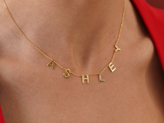 Space name necklace deals
