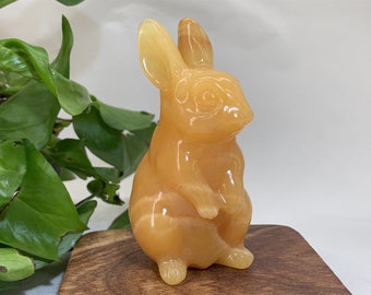 Carved Stone Rabbit - Etsy