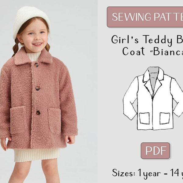 Girls Coat Pattern Etsy
