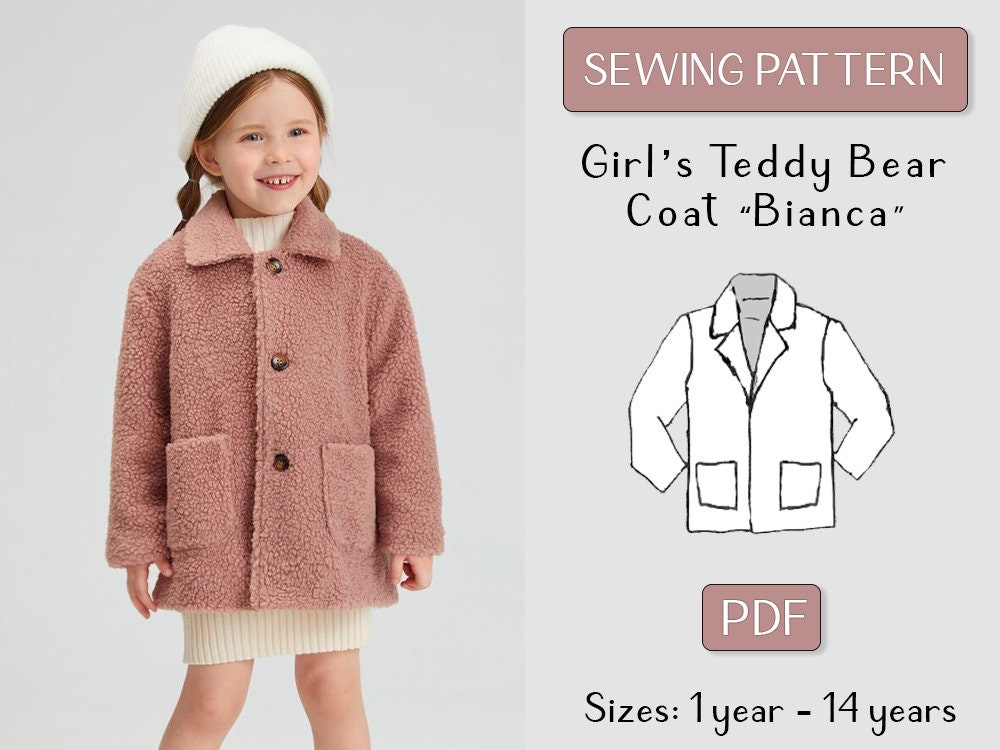 woordenboek niet Soms Kids Teddy Coat - Etsy