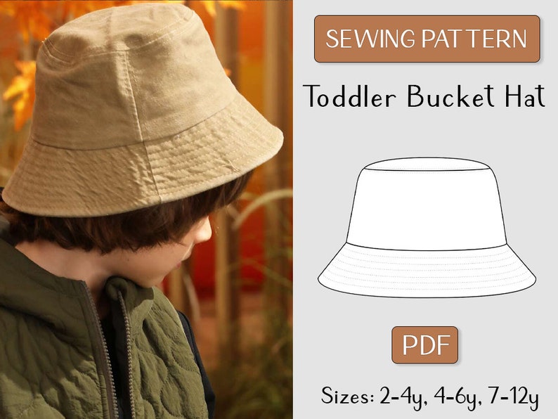 SEWING Pattern Baby Kids Toddler Bucket Hat Pattern Sun Hat Etsy