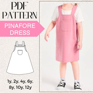 PATTERN Baby Pinafore Dress | Baby Dress Pattern | PDF Sewing Pattern | Easy Sewing Pattern | Baby Sewing Pattern | Girl Sewing Pattern