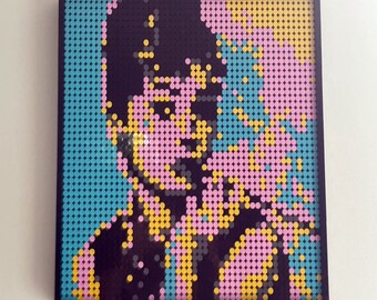 Lego Brick Mosaic Pixel Art - 48 x 48 pixels - Audrey Hepburn