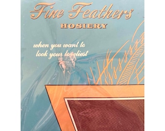 Calze vintage NOS senza cuciture TUTTE in NYLON taglia 9 1/2 Night Mist anni '60