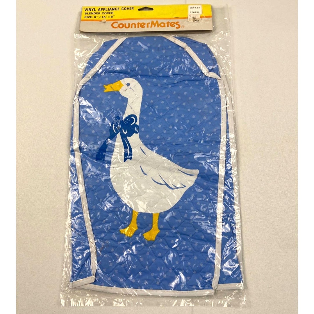 Vintage Vinyl Appliance Cover Blue Country Goose Blender Cover Etsy