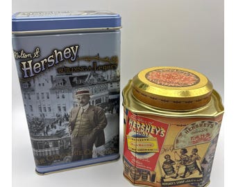 Hershey's Chocolate collector's Tins from Editions #2 and #3 1990s Set of Two