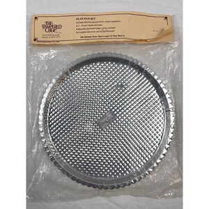 Vintage taartvorm van The Pampered Chef 10" pannen NIEUW, verzegeld, circa jaren 1990 afbeelding 5