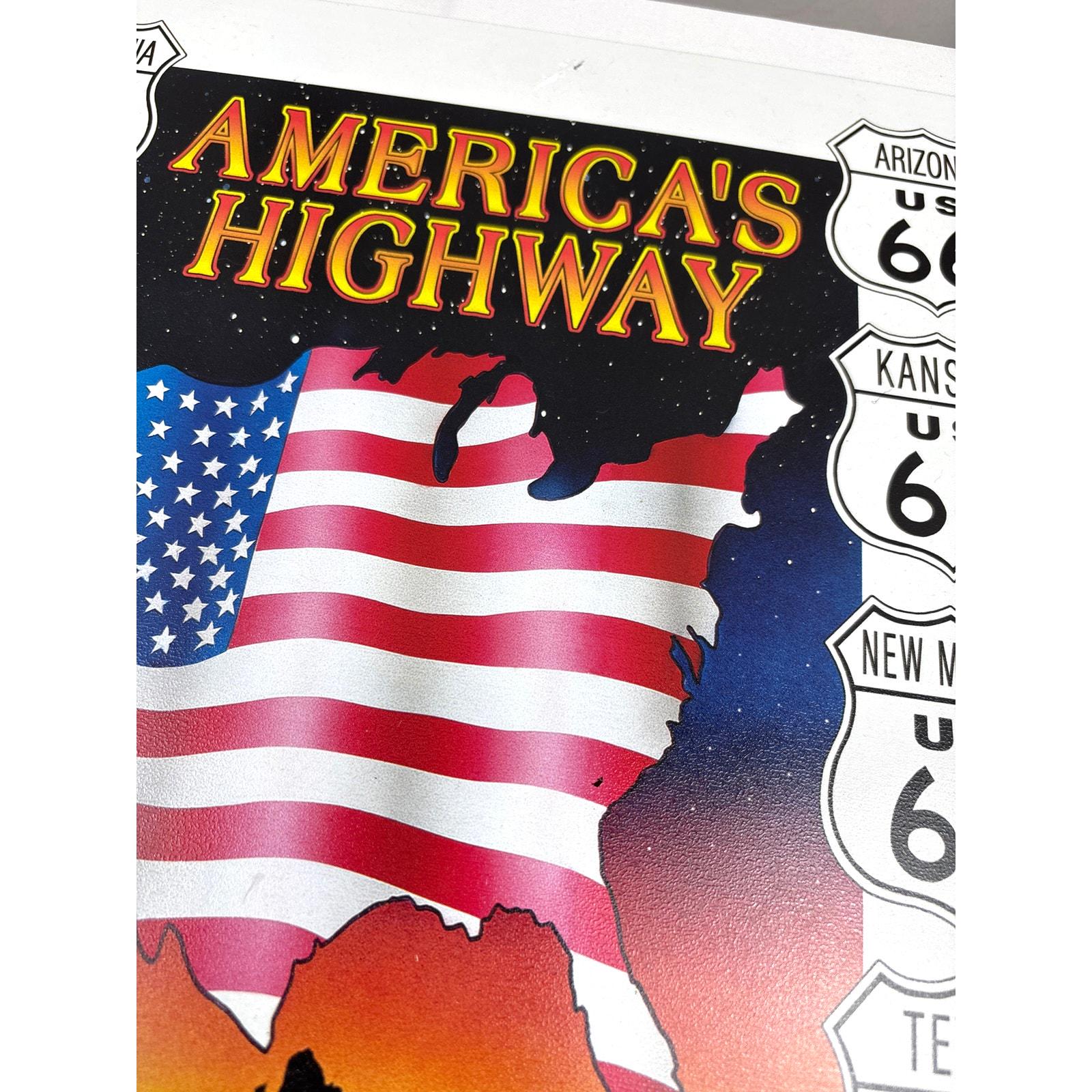 Route 66 Metal Sign Set: Man Cave Auto Garage Decor - Etsy