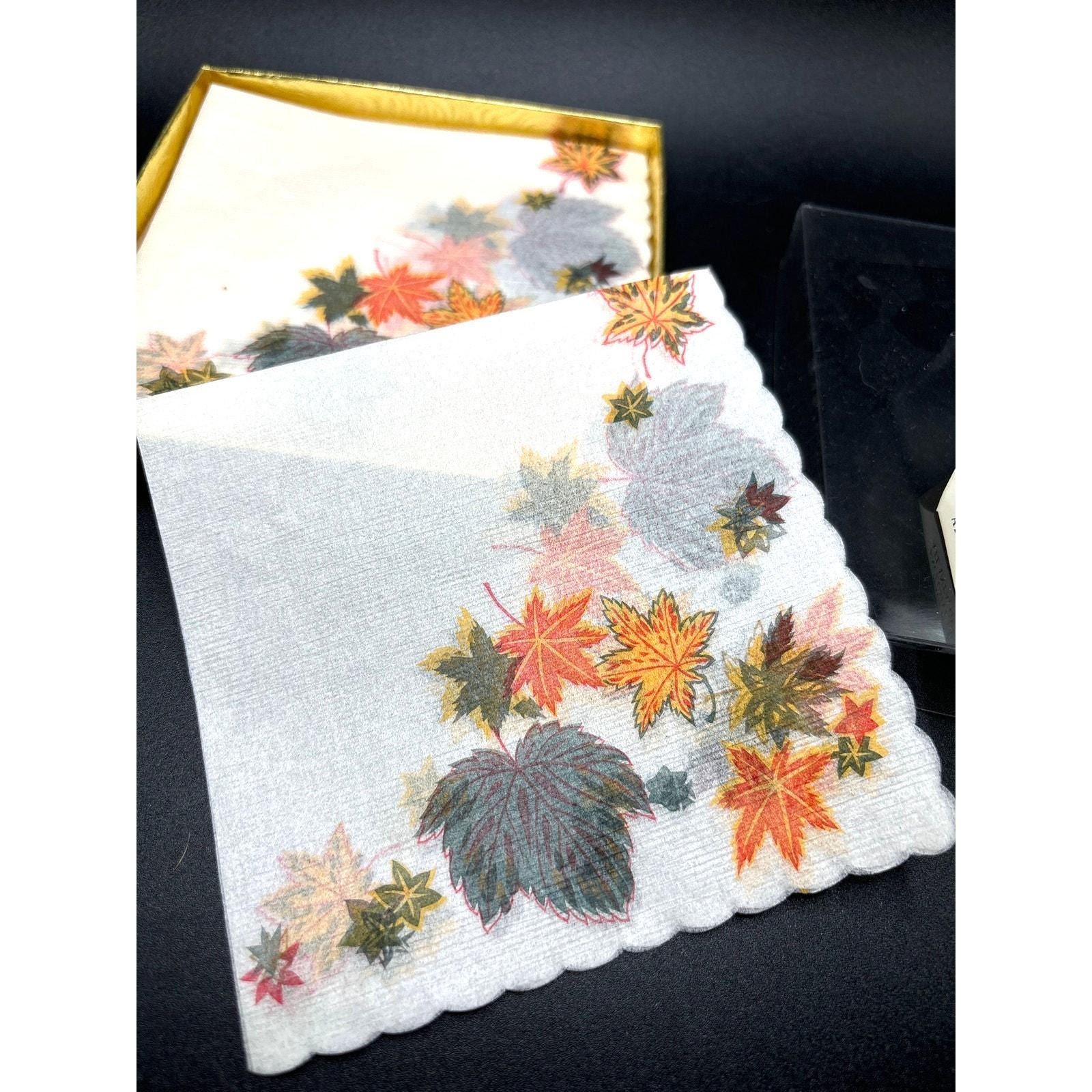 Lot De 20 Serviettes De Table Motif Grue Et Fleurs - 33 X 33 Cm - Pour Décoration Ou Technique Serviette