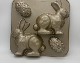 Nordic Ware 3-D stehen Osterhase Kaninchen Kuchenform William Sonoma Collection