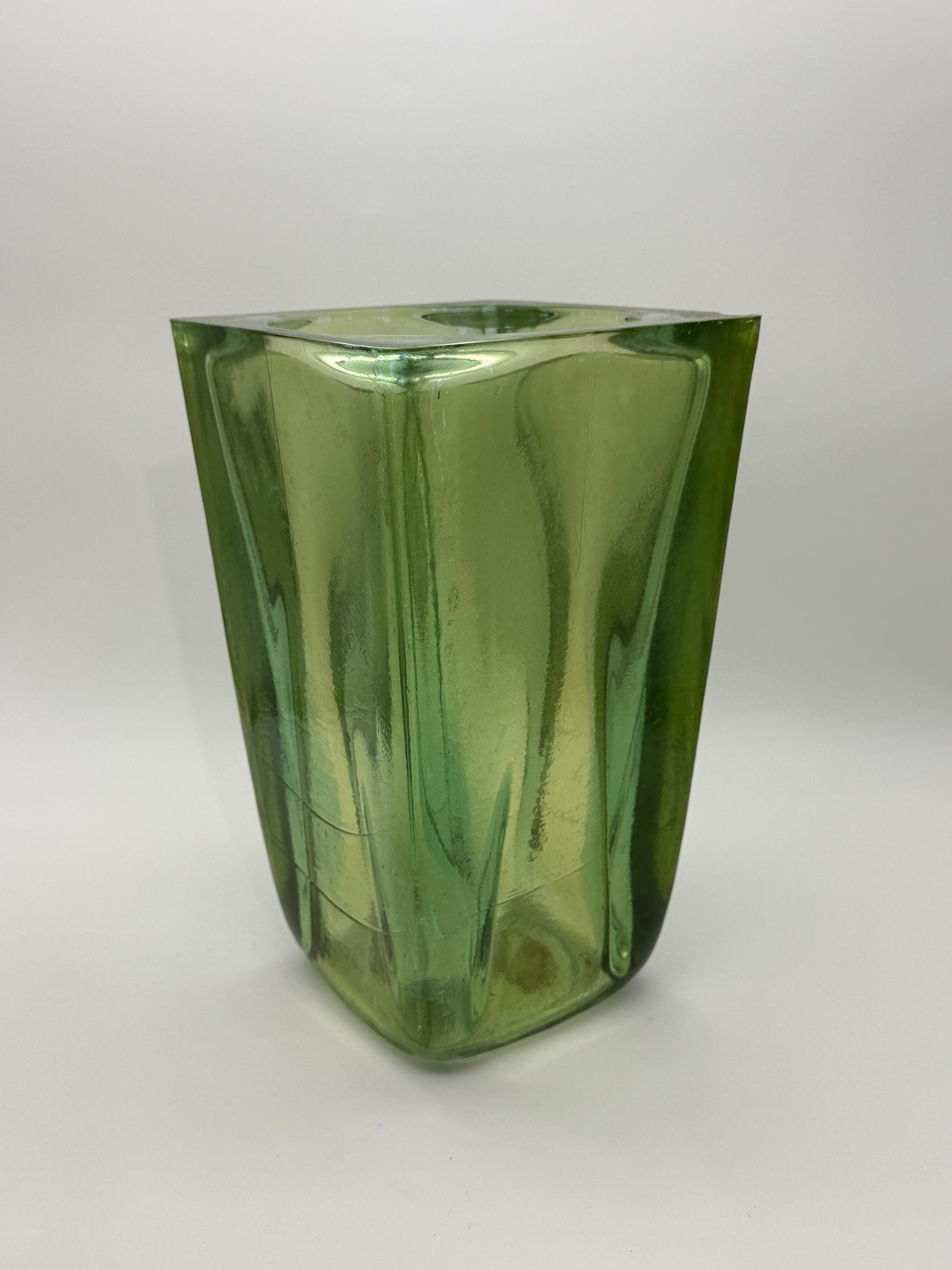 Spanish Recycled Glass Vase - Etsy