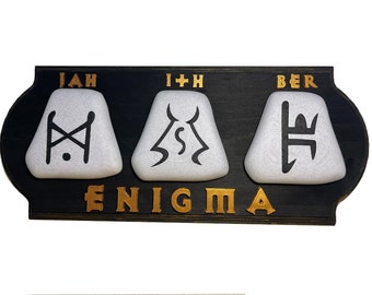 Diablo 2 Runeword Embossed Sign/Plaque - Enigma