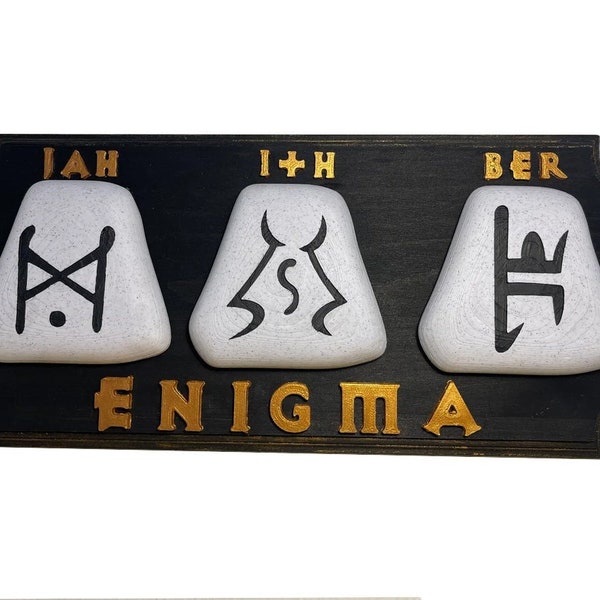 Diablo 2 Runeword Embossed Sign/Plaque - Enigma