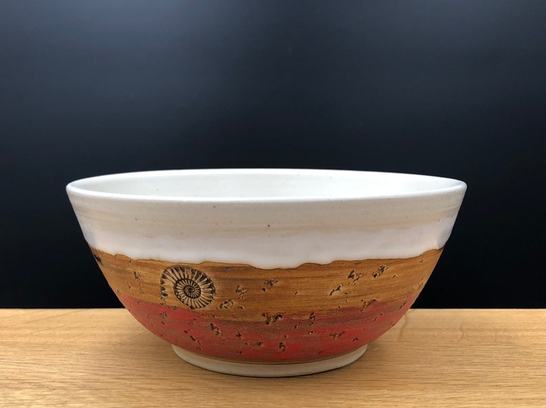 Keramik Schale ø ca. 17,5 cm H ca. 7,5 cm, Inhalt ca. 750 ml Rot