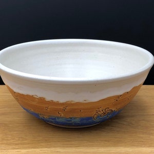 Keramik Schale ø ca. 17,5 cm H ca. 7,5 cm, Inhalt ca. 750 ml Blau