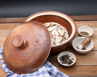 Brotbacktopf aus Keramik