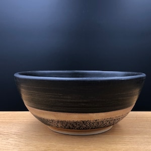 Keramik Schale ø ca. 17,5 cm H ca. 7,5 cm, Inhalt ca. 750 ml Schwarz