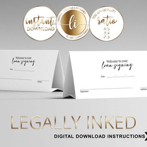 How to Sign Loan Docs Reminder | Loan Signer Name Date Initial | Loan Signing Agent | Notary Signing Agent | Notary Public | Signing Process